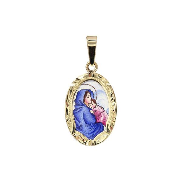496R Madonna with Child Medal