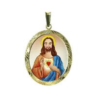 399R Sacred Heart of Jesus Medal blue