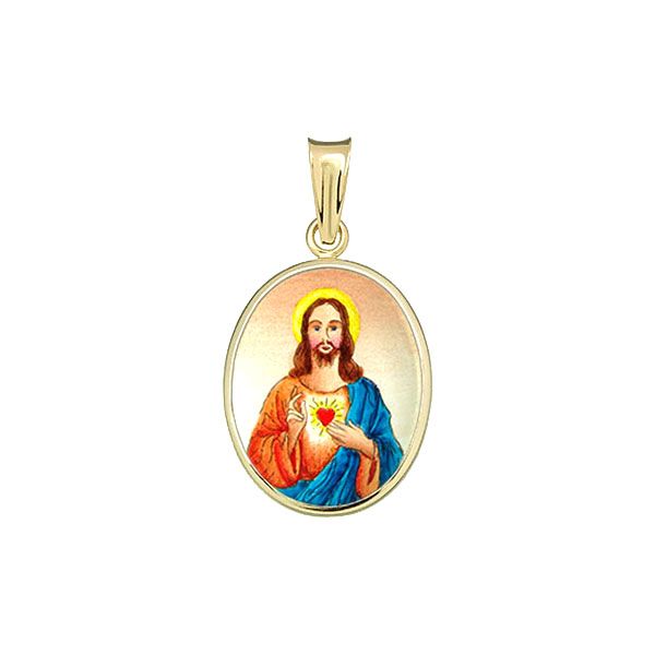 199H Sacred Heart of Jesus Medal blue