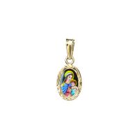 091R the smallest medallion Madonna with Child