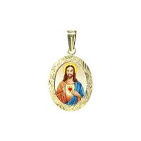 199R Sacred Heart of Jesus Medal blue